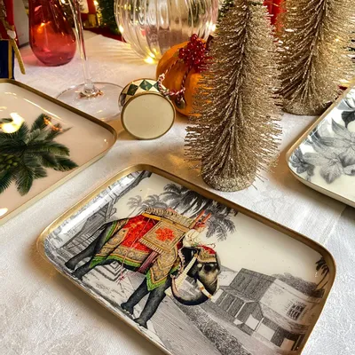 Plateaux - Plateau émaillé Maharaja - PARADISIO IMAGINARIUM