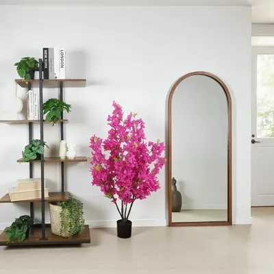 Décorations florales - Bougainvillier artificiel 483 fleurs en pot plastique noir - LIGNE DÉCO