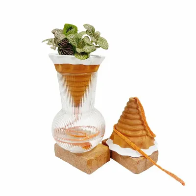 Vases - Nomad M-design clay pot - 3D self-irrigating - COMMON PLACE YOUR URBAN JUNGLE