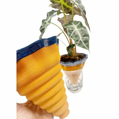 Vases - Nomad clay pot L - design - 3D self-irrigating - COMMON PLACE YOUR URBAN JUNGLE