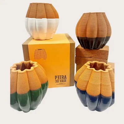 Vases - 3D PETRA WHITE enamelled clay - COMMON PLACE YOUR URBAN JUNGLE