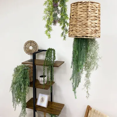 Décorations florales - Chute artificielle de feuillage effet blanchi – 2 modèles assortis - LIGNE DÉCO