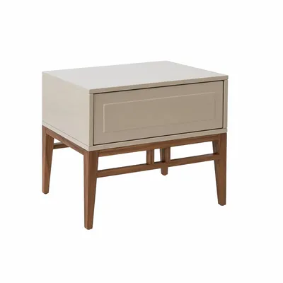 Night tables - Gray and walnut nightstand - ANGEL CERDÁ