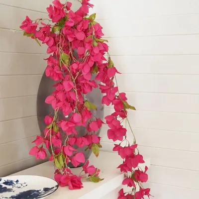 Floral decoration - Artificial bougainvillea trail – Fuchsia - LIGNE DÉCO