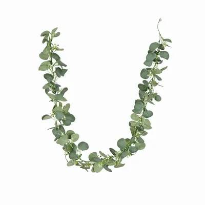 Floral decoration - Artificial eucalyptus garland - LIGNE DÉCO