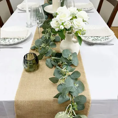 Décorations florales - Guirlande artificielle d’eucalyptus - LIGNE DÉCO