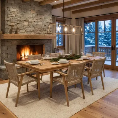 Tables Salle à Manger - Table modulable en Teck massif TMTB1-300 - BALINAISA