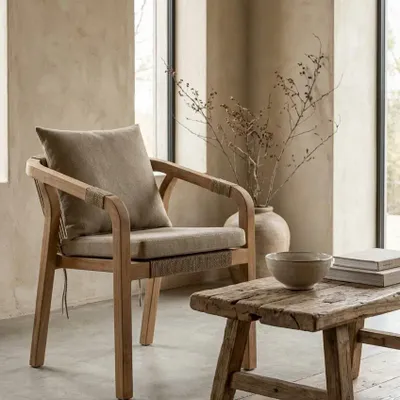 Chaises - Fauteuil outdoor en teck grade A - CHT14 - BALINAISA