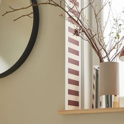 Papiers peints - Frise Tempo - Bordeaux Ecru - BILBOQUET DÉCO