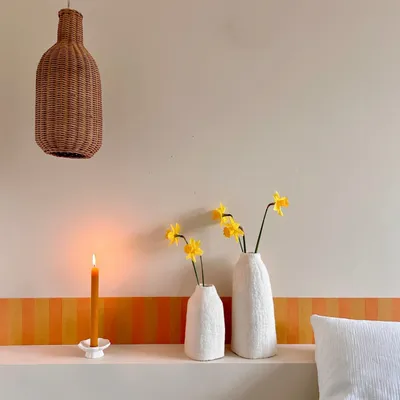 Wallpaper - Beach Hut Frieze - Brick & Earth - BILBOQUET DÉCO