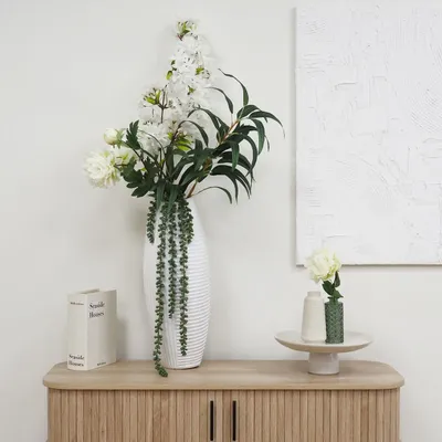 Décorations florales - Tige de jasmin artificielle – Blanc - LIGNE DÉCO