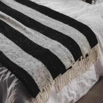 Throw blankets - Zara Blockstripe plaid - JAKOBSDALS