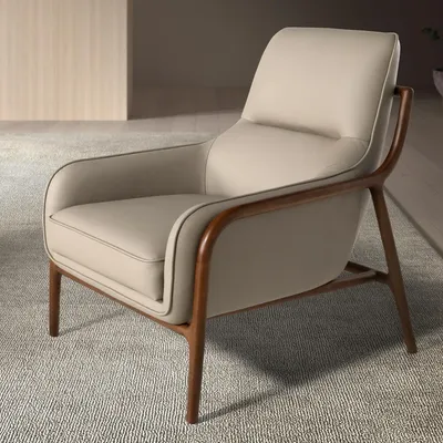 Fauteuils - Fauteuil en cuir vison - ANGEL CERDÁ