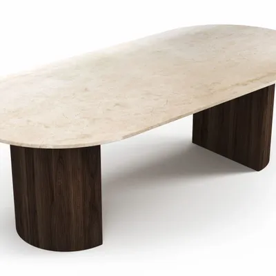 Dining Tables - Refleko - Dining Tables - Crema Marble - STONE VALLEY