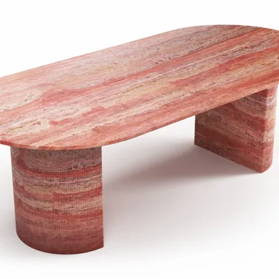 Dining Tables - Refleko - Dining Tables - Red Travertine - STONE VALLEY