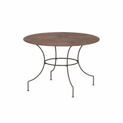 Decorative objects - Furniture - Large 110" round iron table - DÉCORS & LANTERNES D'AUTREFOIS