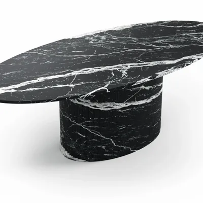 Dining Tables - Valleyra - Dining Tables - Nero Maquina Marble - STONE VALLEY