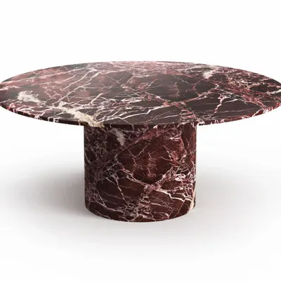 Dining Tables - Ocel - Dining Tables - Rosso Levano Marble - STONE VALLEY