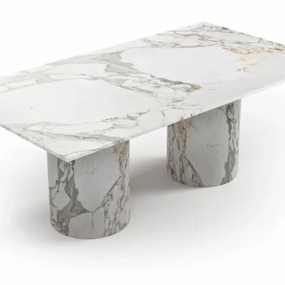 Tables Salle à Manger - Jaspura - Tables à manger - Marbre Calacatta Oro - STONE VALLEY