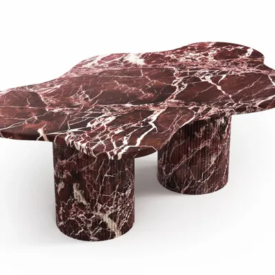 Coffee tables - Nunoca - Coffee Tables - Rosso Levano Marble - STONE VALLEY