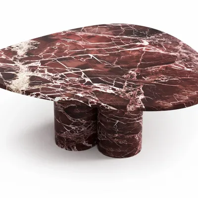 Coffee tables - Rivage - Coffee Tables - Rosso Levano Marble - STONE VALLEY