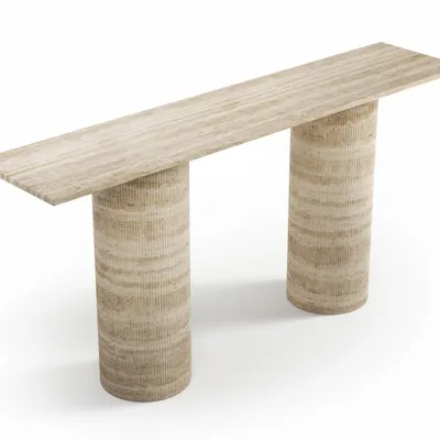Console table - Ombrure - Console Table - Classic Travertine - STONE VALLEY