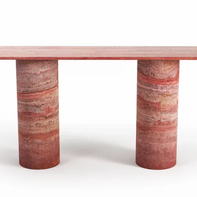 Consoles - Ombrure - Table console - Travertin Rouge - STONE VALLEY