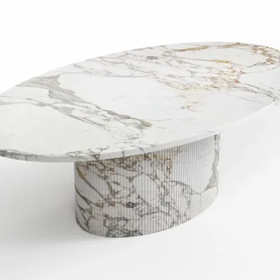Coffee tables - Valleyra - Coffee Tables - Calacatta Oro Marble - STONE VALLEY