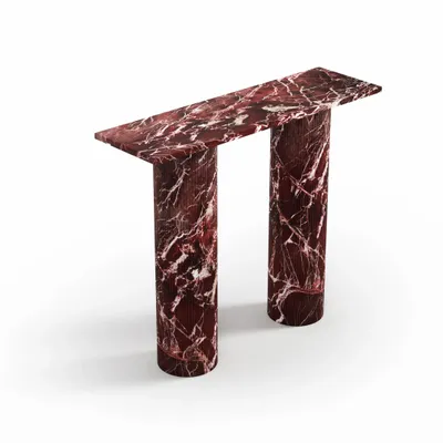 Console table - Ombre mini - Console table - Rosso Levano marble - STONE VALLEY