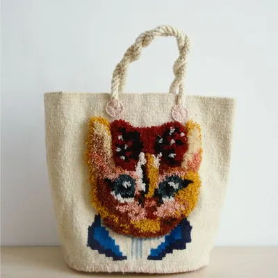 Objets de décoration - Petit Cabas de Nathalie – Chat et chien - PO! PARIS