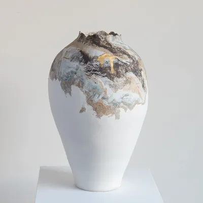 Unique pieces - Moon jar Dépaysement - AUDREY SCHADITZKI CERAMIC