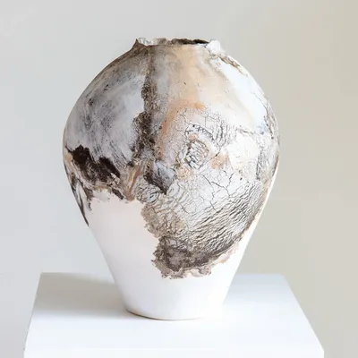 Vases - Moon Jar Depaysement N°60 - AUDREY SCHADITZKI CERAMIC