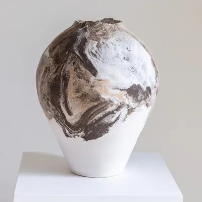 Ceramic - Moon Jar Depaysement N°60 - AUDREY SCHADITZKI CERAMIC