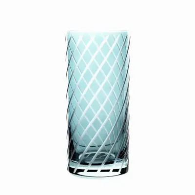Glass - Gratia Aqua crystal water/drink glasses - 1 piece 350 ml - PEKALLA CRISTAL GLASS