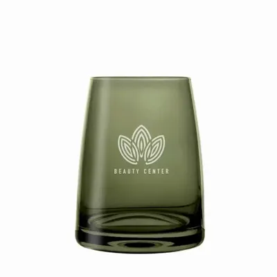 Verres - Vispera Verre coloré à cocktails Verde avec logo - 1 pièce 320 ml - PEKALLA CRISTAL GLASS