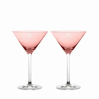 Cristallerie - Salmo verres à martini avec gravure - 2 pièces 180 ml - PEKALLA CRISTAL GLASS