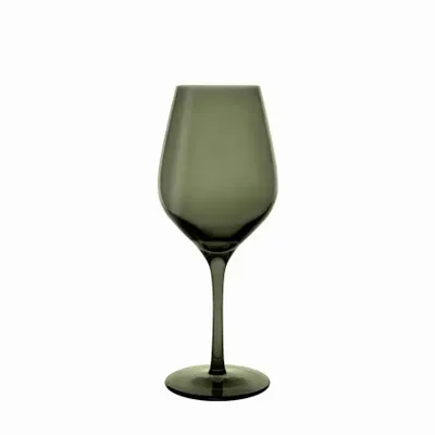 Glass - Vispera Verde Colored Wine Glass - 6 pieces 480 ml - PEKALLA CRISTAL GLASS