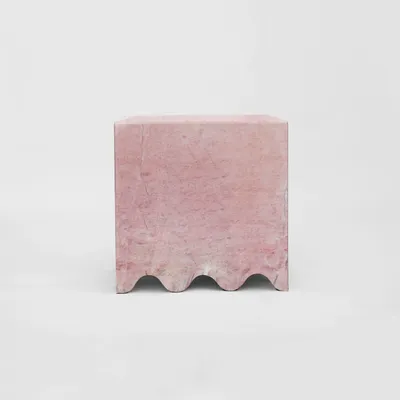 Tables basses - PINK MARBLE SIDE TABLE 'FLOW' - KIWANO CONCEPT
