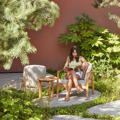 Lawn tables - Tofino teak Side Table - JATI KEBON