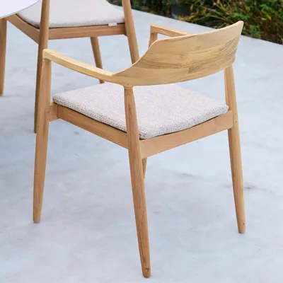 Chaises de jardin - Tofino teak Dining chair - JATI KEBON