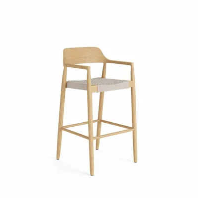 Chaises de jardin - Tofino teak Bar chair - JATI KEBON