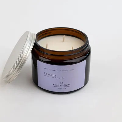 Objets de décoration - Bougie Lavande - COEUR DE CIGALE