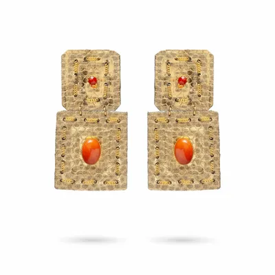 Bijoux - BIJOUX D'OREILLES INDIRA  EN CUIR - KAYLA PARIS