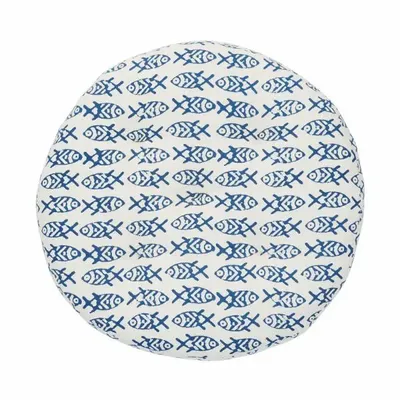 Garden textiles - Round cotton chair pad - MADAM STOLTZ