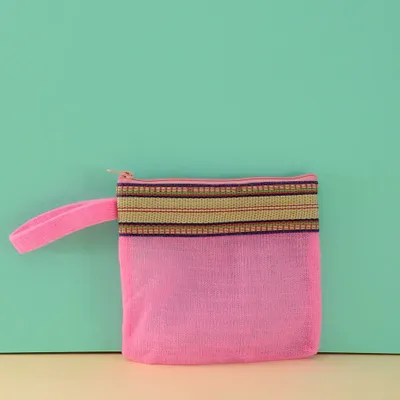 Clutches - Barbie Recycled Plastic Mesh Pouch - BAOBAB