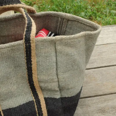 Sacs et cabas - Sac BOBY en jute bicolore - BAOBAB