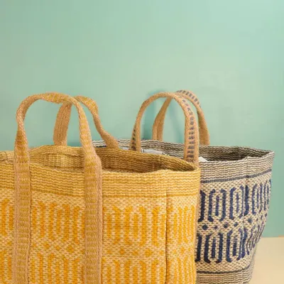 Bags and totes - SOFY Jute Bag with Lemon Print - BAOBAB