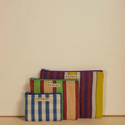 Clutches - Trio of WAOU G nylon pouches - BAOBAB