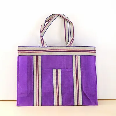 Bags and totes - Purple recycled nylon beach bag - BAOBAB