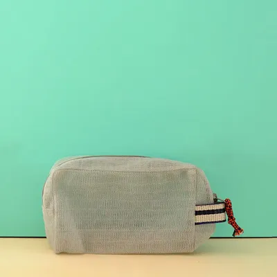 Clutches - Chic Grey Mesh Pouch - BAOBAB